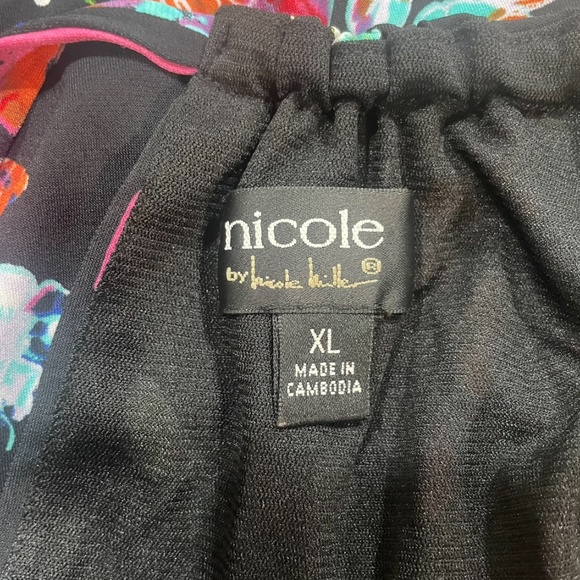 Nicole Miller Women's Colorful Halter Top Maxi Dress Sz XL - Picture 9 of 10